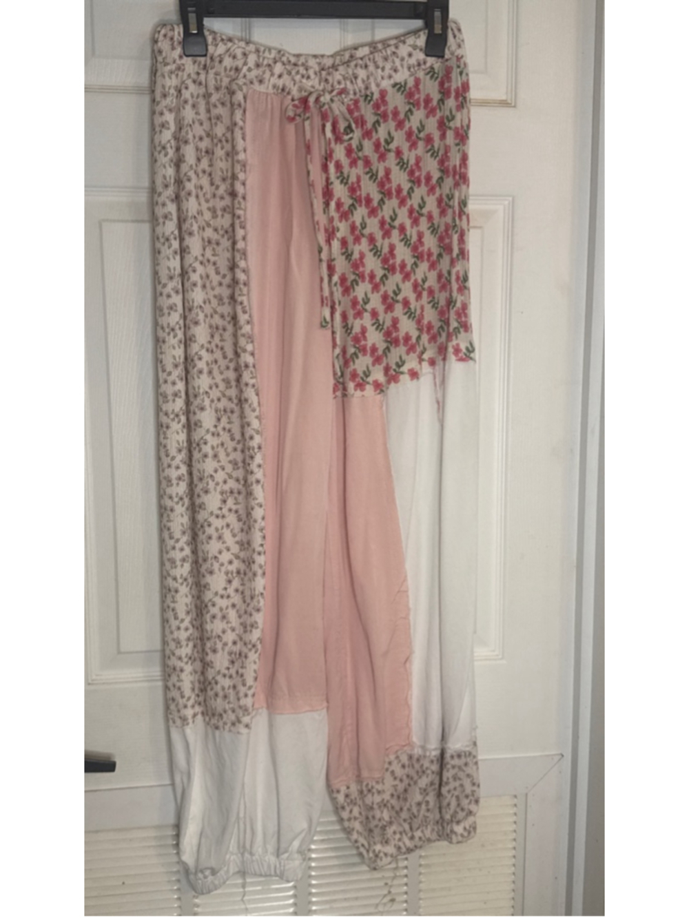 Women's POL Pink Floral Patchwork Harem Pants S